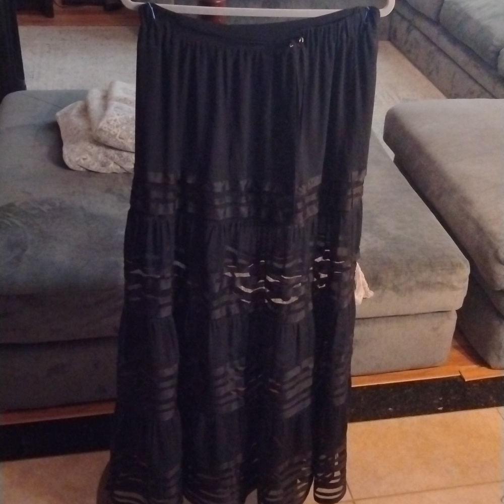 Walter baker woman’s Estelle black maxi flare skirt